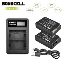 2 batterie 2000 mAh LP-E17 +