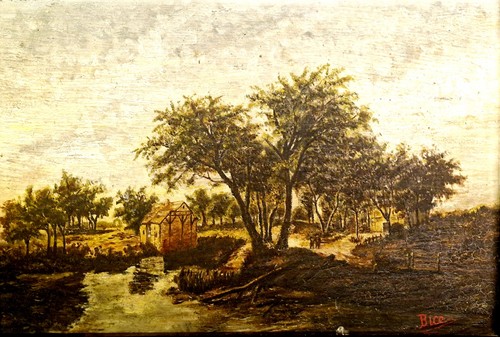 Dipinto olio su - olio, tavola