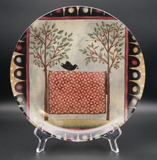 Piatto in vetro arte popolare