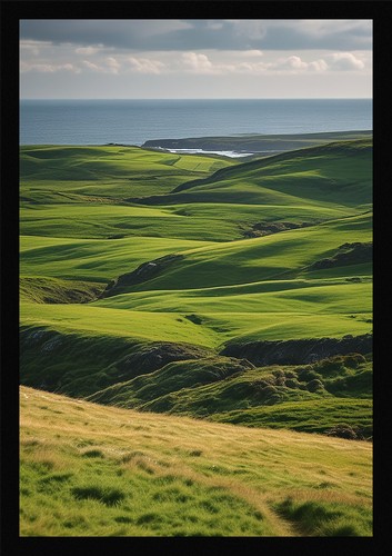 Poster moderno rolling - poster, hills