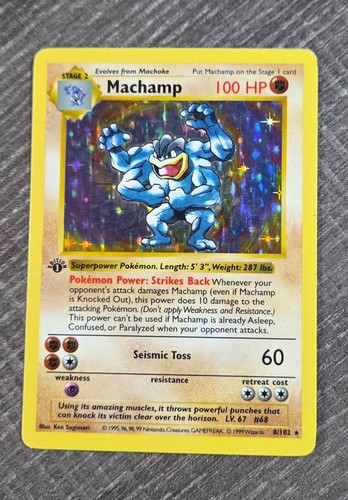 Machamp 1st edition 102 base - 1st, 8/102