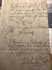 1766 manoscritto antico