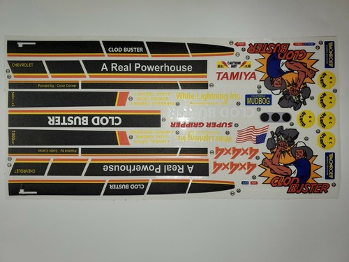 Tamiya clod buster decal - buster,