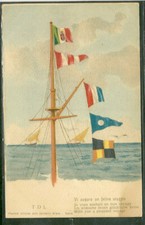 MARINA - Bandiere nautiche marittime internazionali  TDL - Vi auguro   -mar86