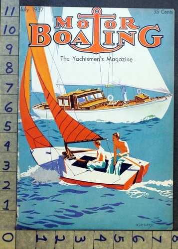 1937 barca vela cabinato - barca, a