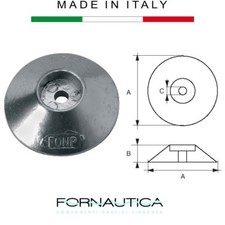ANODO IN ZINCO A FLANGIA TONDA