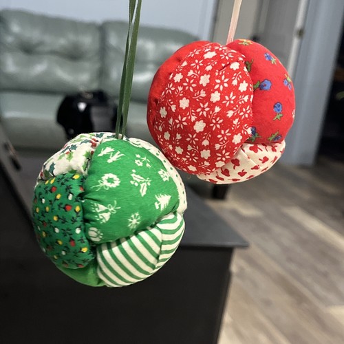 Palline tessuto trapuntato - palline, in