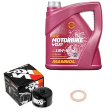 BMW R 1200 S 5,5 pollici cerchio ABS R12S/K29 2008, MANNOL 10W40 4L, set filtro olio K&N