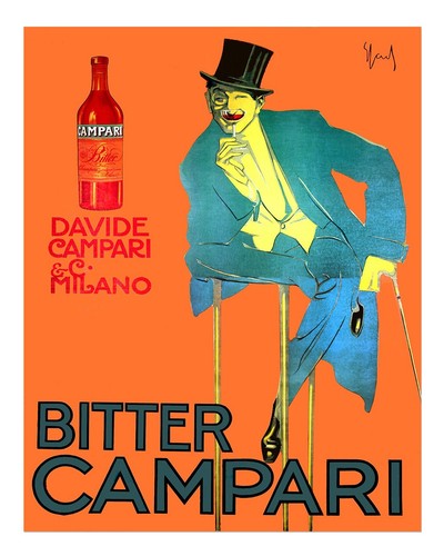Poster vintage campari wall - poster,