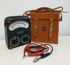 Multimetro vintage AVO modello 8 marchi V (1973) con custodia e cavi - non testato