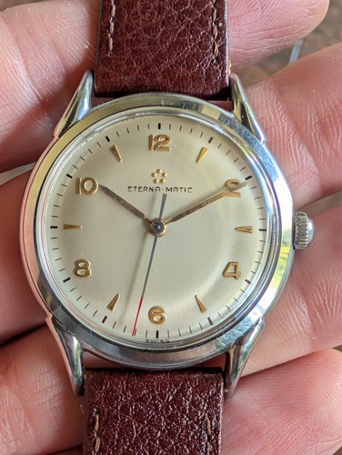 Vintage eterna matic fancy lug - vintage,