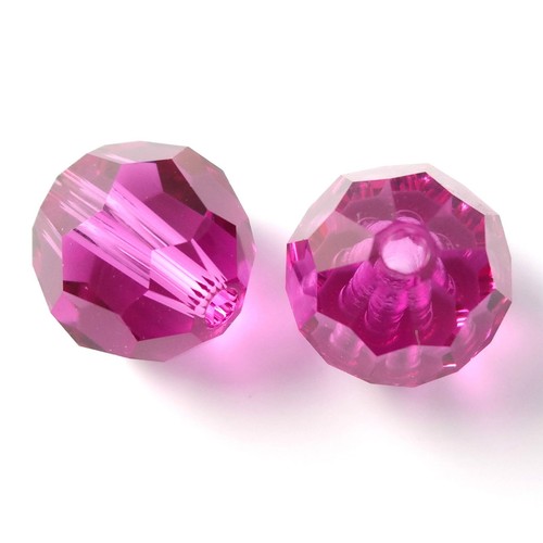 Perline cristallo fucsia - cristallo,