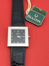 Bulova BC970 elegant 1997 unisex square watch NEW unworn