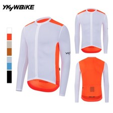 Maglia Ciclismo Uomo Pro Manica Lunga Strada Bici Shirt Traspirante Asciugatura Rapida