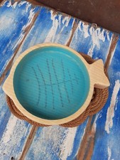 Pesce Vassoio In Legno Svuotatasche Centrotavola Marinaro Arredo Nautico Barca