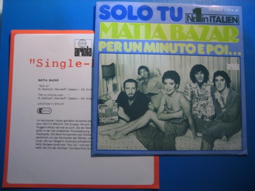 Matia bazar solo raro - matia, 45