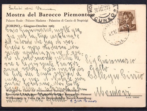 Cartolina mostra del barocco - mostra,