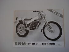 advertising Pubblicità 1978 MOTO SWM TL 125 TRIAL