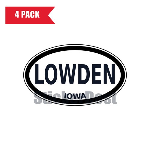 Adesivo ovale iowa - adesivo,