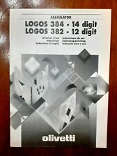 OLIVETTI LOGOS 384, LIBRETTO