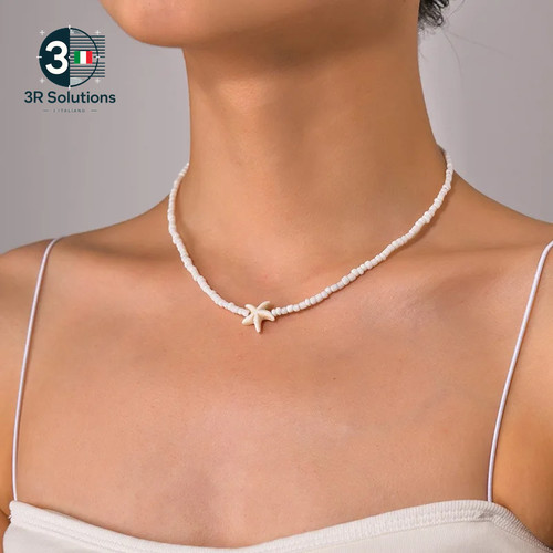 Collana con ciondolo stella - con,