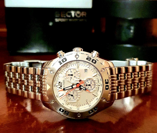 Sector 330 white dial - sector, 43mm