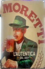 Moretti targa pubblicitaria - moretti,
