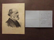 Autografo Lettera Gabriele Rosa Patriota Scrittore Giovine Italia Spielberg