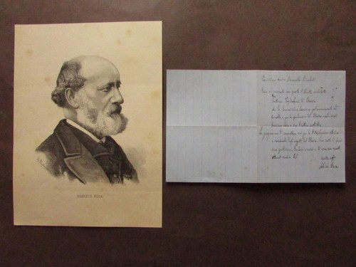 Autografo lettera gabriele - lettera,