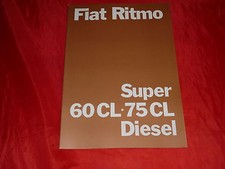 FIAT Ritmo Super 60 CL 75 CL Diesel depliant depliant depliant del 1982