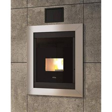 Inserto pellet Idro Anselmo Cola TERMO FIRE M 17kW estraibile riscaldamento acqu