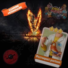 perroquet parlant x 1 carte