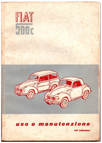 Fiat topolino 500c 1952 - -500c, ed.1952