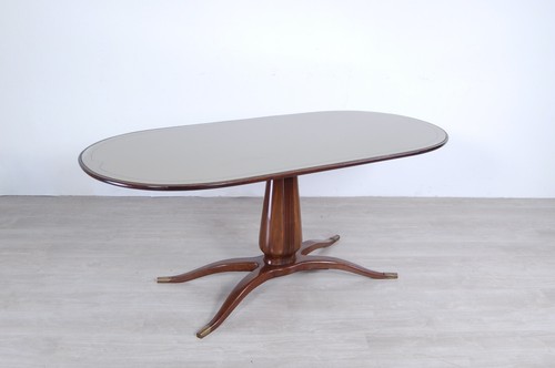 Tavolo ovale vintage noce - ovale,