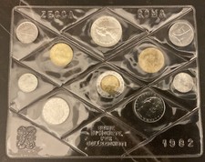 ITALIA Divisionale 1982 10 VALORI 500 Lire ARGENTO CARAVELLE FDC no astuccio