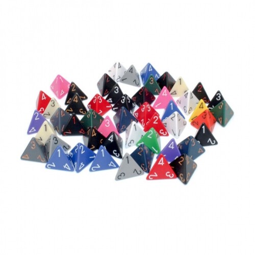 Set dadi opaco cubo d4 - di,