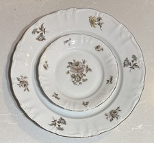 Lotto di 2 piatti vintage Winterling Bavaria Cina Imperatrice Mana Theresia 6” e 10”