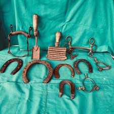 LOTTO 215- Accessori antichi rurali, Morso per cavallo, ferro cavallo