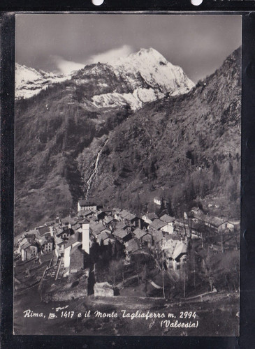 Cartolina rima monte - rima,