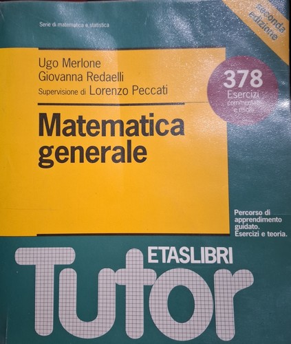 Matematica generale collana - matematica,