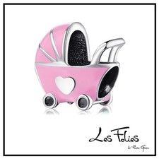 Charm Carrozzina Bebè Rosa in