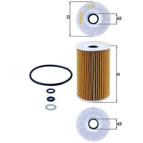 Filtro olio 351d knecht per - filtro,