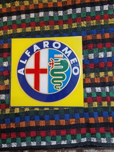 Cartello alfa romeo - romeo, vintage