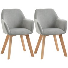 Homcom set sedie sala - 2,