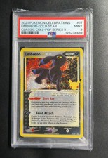 Pokémon card Umbreon gold star - 25th Celebrations 17/17 - Eng - PSA 9 mint
