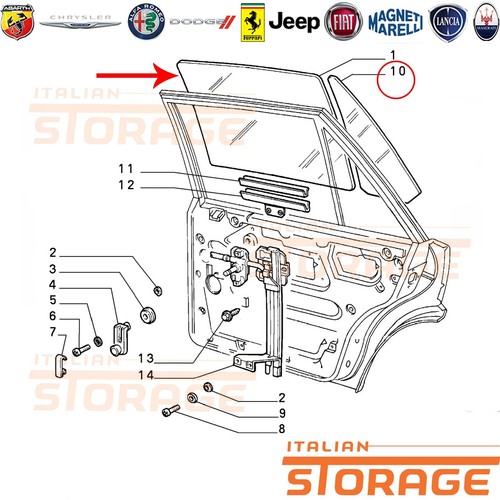Lancia delta vetro - delta, porta