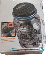 SALVADANAIO ELETTRONICO NUOVO CON DISPLEY LCD, GRANDE