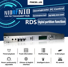 Trasmettitore FM PLL 87-108MHz 50W per radiodiffusione RDS attività di temporizzazione T50R