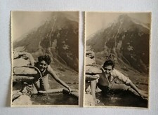 TORINO COLLE DELLE FINESTRE N. 2 FOTOGRAFIE RICORDO SETTEMBRE 1953 CM. 17,5 X 12