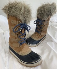 Stivali invernali Sorel donna Giovanna dell'Artico bordo pelliccia sintetica 8 ottimi